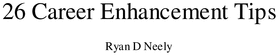 Product picture 26 Career Enhancement Tips!