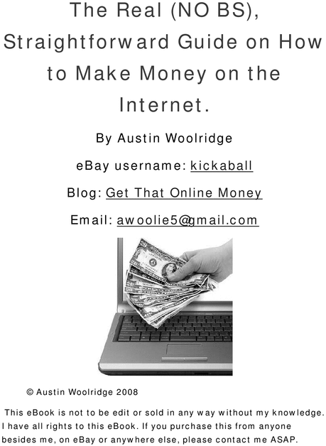 Product picture Seven Methods To Make Money Online!