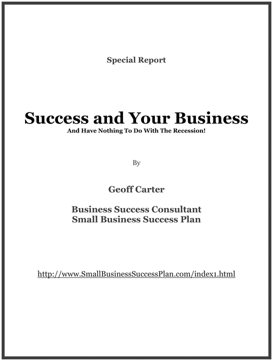 Product picture Success And Your Business!