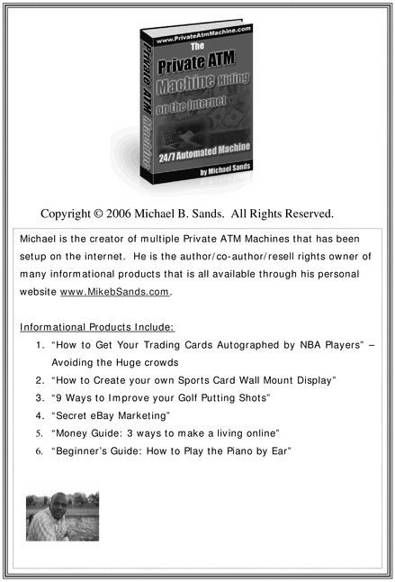 Product picture The Private ATM Machine Hiding On The Internet!